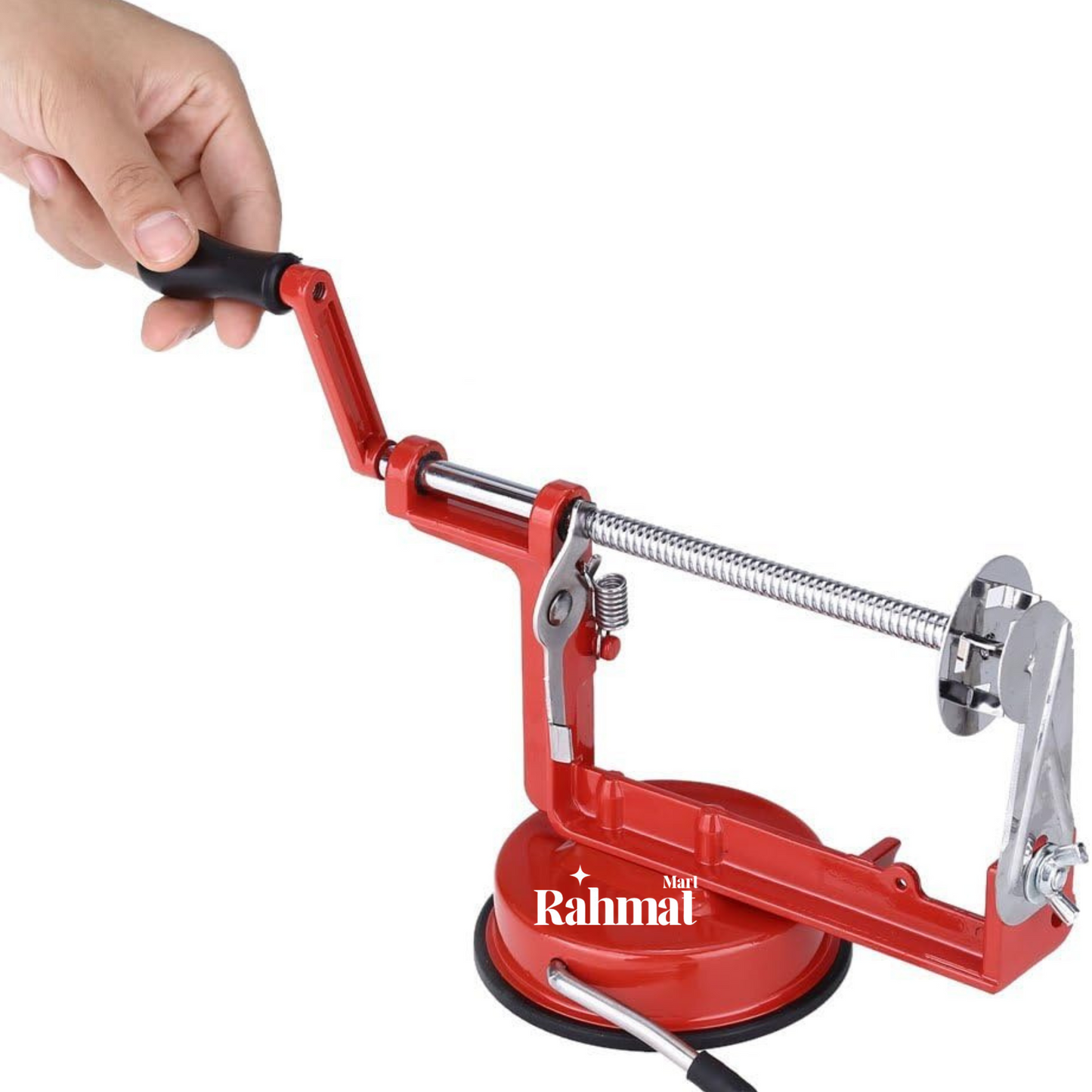 "Stainless Steel Spiral Potato Cutter – Manual Twisted Chips & Tornado Slicer for Vegetables & Fruits"