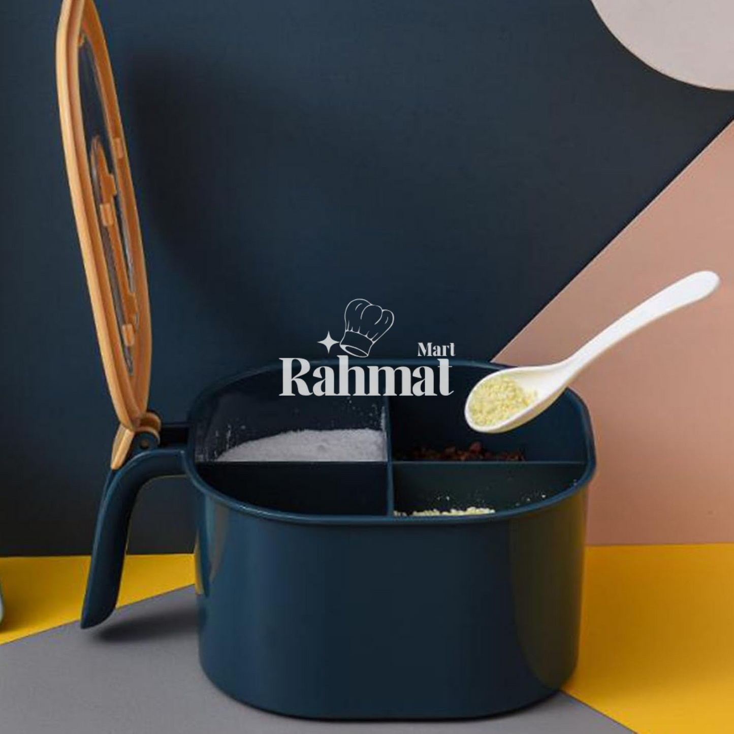 4 in 1 partition kitchen seasoning box