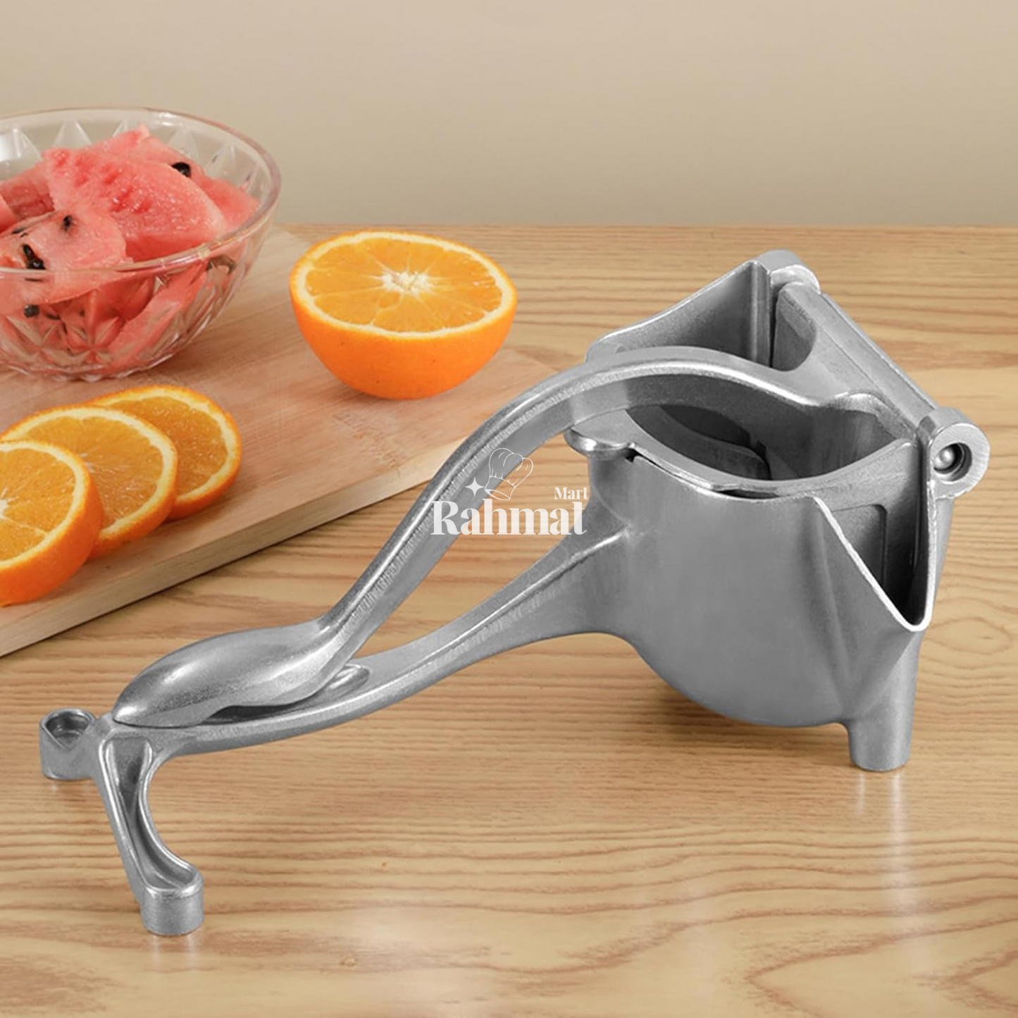 Versatile Aluminum Manual Juicer for Oranges, Grapes & Anar – Max Juice, Effortless Clean