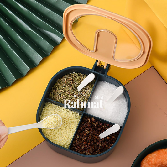 4 in 1 partition kitchen seasoning box
