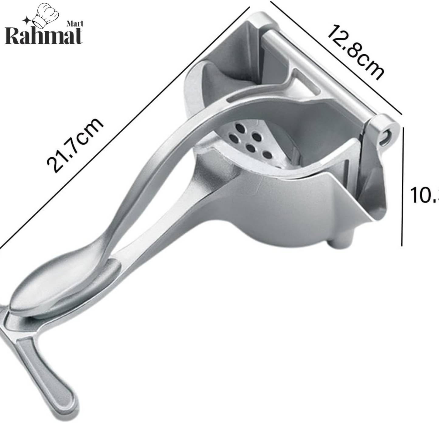 Versatile Aluminum Manual Juicer for Oranges, Grapes & Anar – Max Juice, Effortless Clean